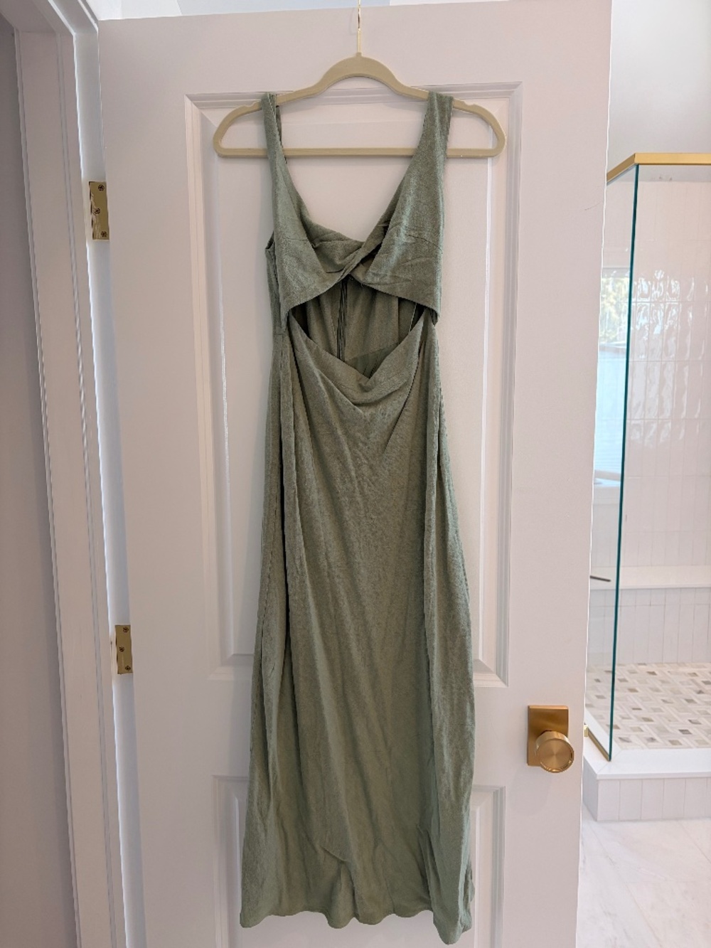Petal & Pup Sage Green Midi Dress